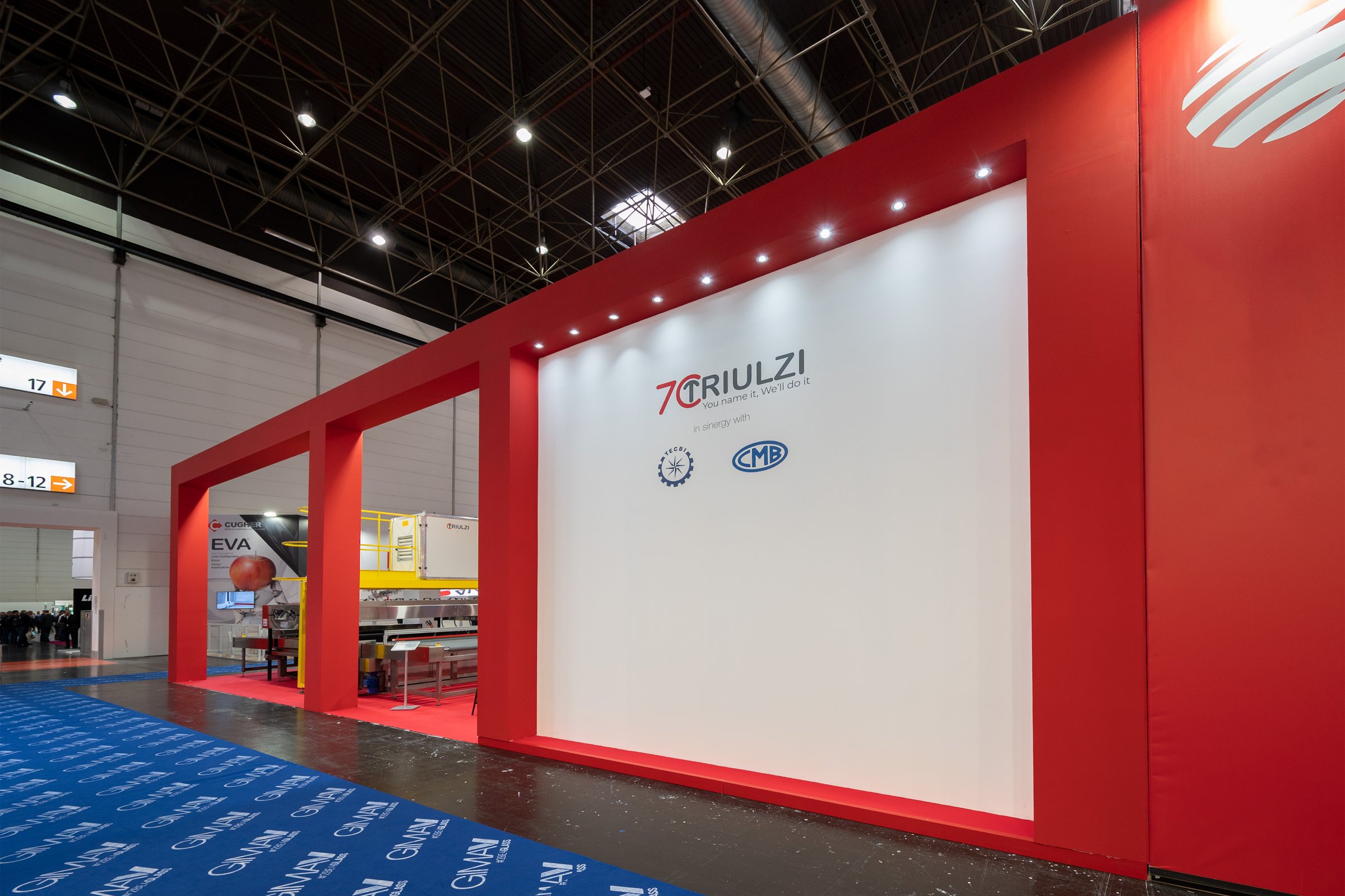 Dettaglio delle macchine esposte allo stand Triulzi